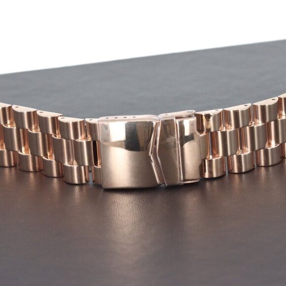 Hadley-Roma Presidential Rose Gold Plated 22mm Watch Bracelet/Band - Picture 4 of 4